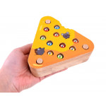 Drevená Montessori hračka – Syr s červíkmi